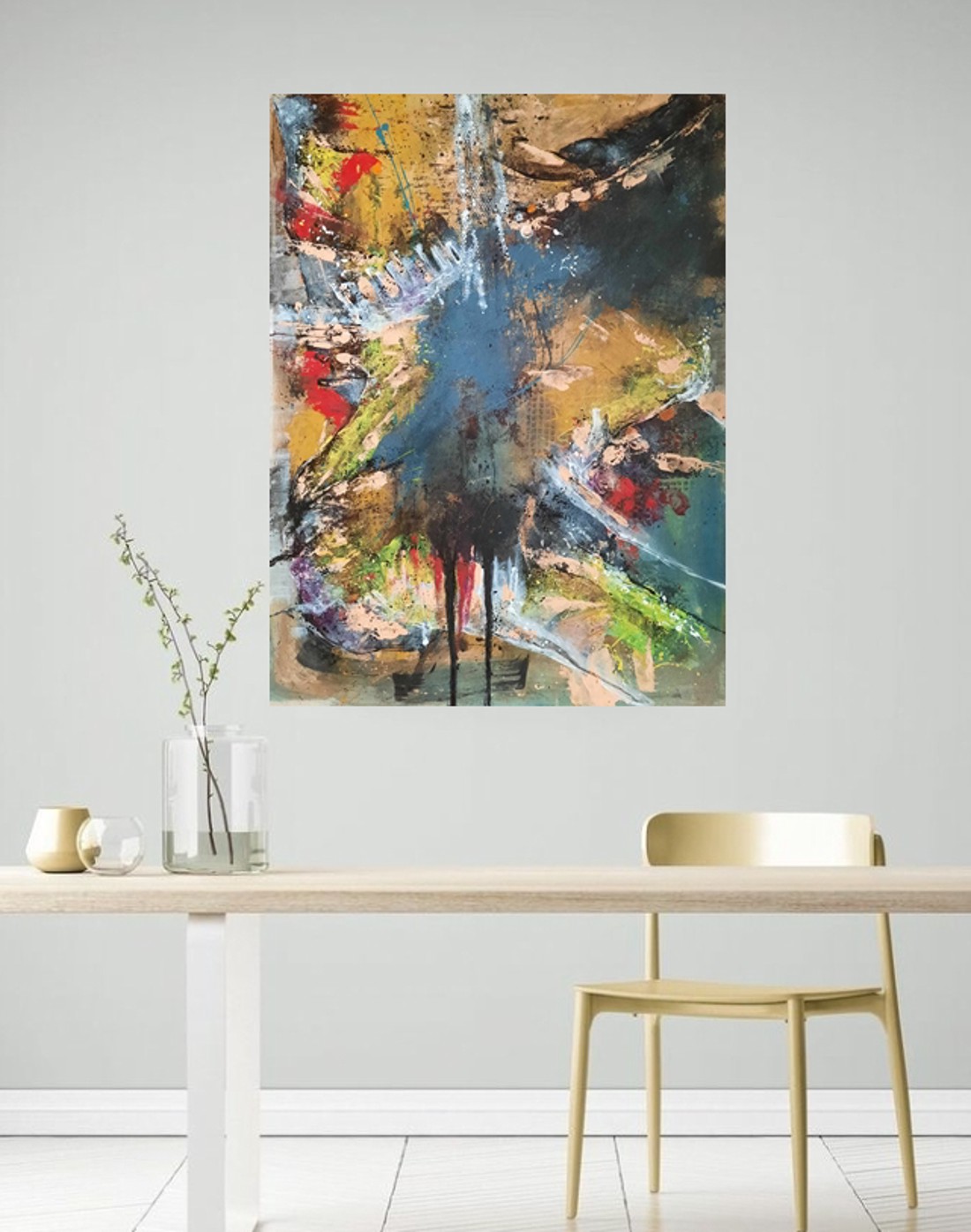 Evenimentul II - pictură abstractă încadrată de artist. Lucrări de Zsolt Böszörményi Kovács - - Artynos.ro Evenimentul II - pictură abstractă încadrată de artist. Lucrări de Zsolt Böszörményi Kovács - - Artynos.ro