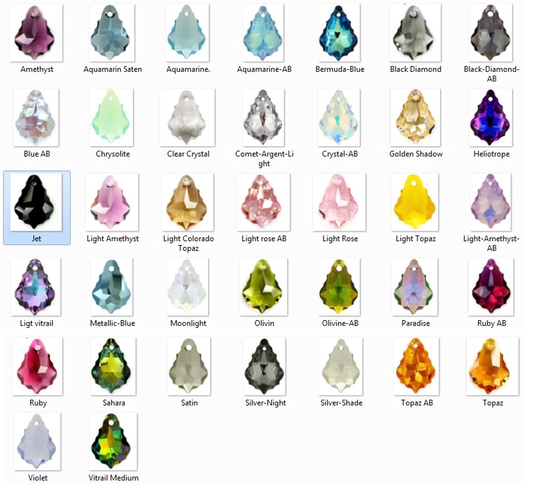 Bijuterii: Swarovski baroque 16mm în mai multe culori -  - Artynos.ro
