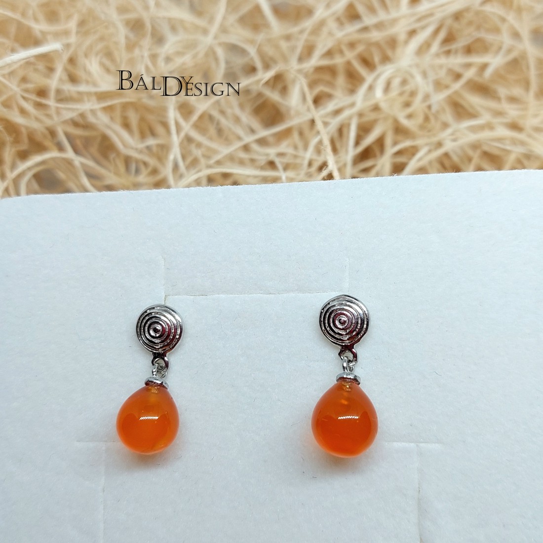 Cercei din argint cu carnelian - - Artynos.ro Cercei din argint cu carnelian - - Artynos.ro