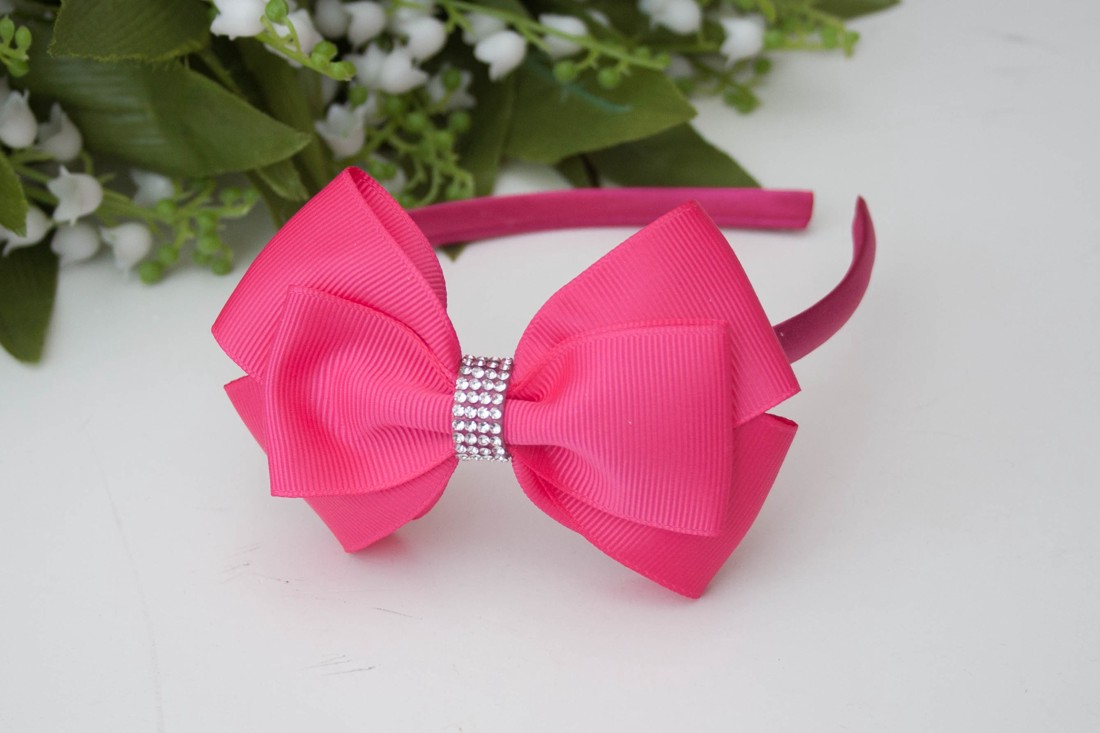 Bandă pentru păr Masnis, elastic pentru păr � Roz, magenta -  - Artynos.ro