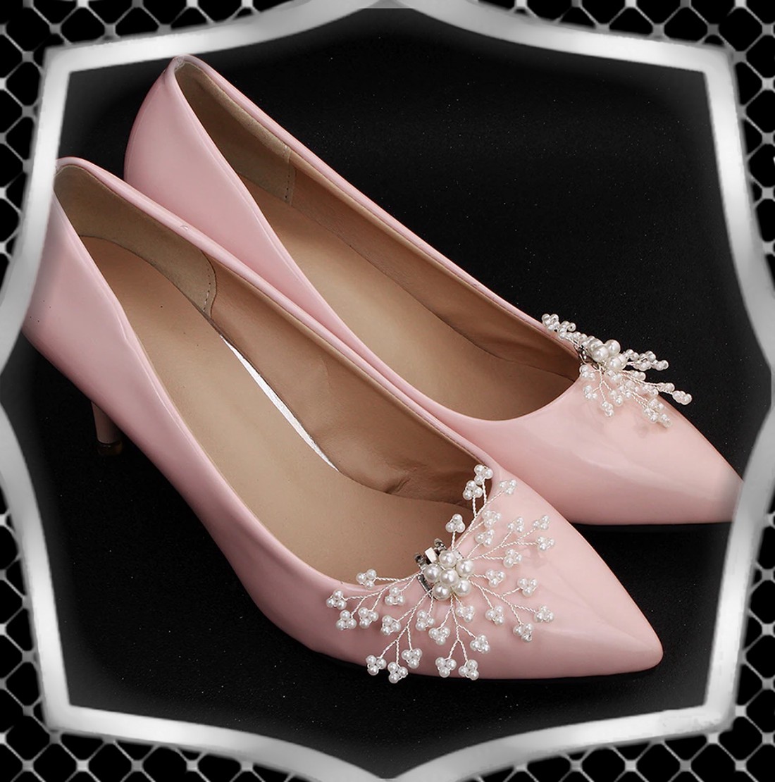 Nuntă, mireasă, decorațiuni casual pentru pantofi, clip pentru pantofi ES-CK18 - accesorii nuntă - pantofi de mireasă  - Artynos.ro