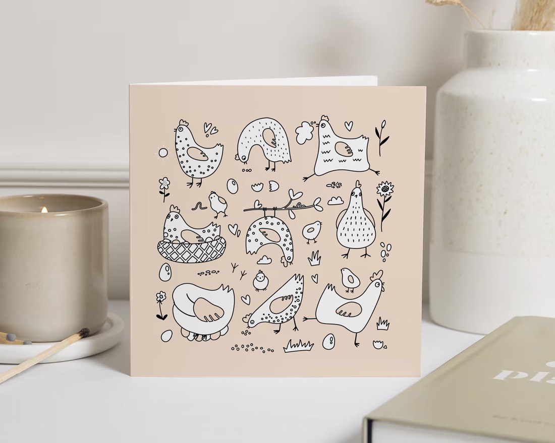 Paște carte poștală, pui cu cocoș carte de felicitare, companion cadou amuzant - - Artynos.ro Paște carte poștală, pui cu cocoș carte de felicitare, companion cadou amuzant - - Artynos.ro