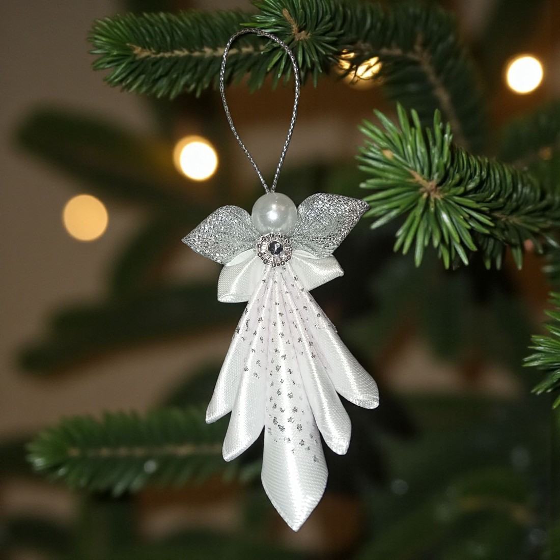 Înger roz - crăciun - decorațiuni de crăciun de casă - figurine pentru pomul de crăciun - Artynos.ro