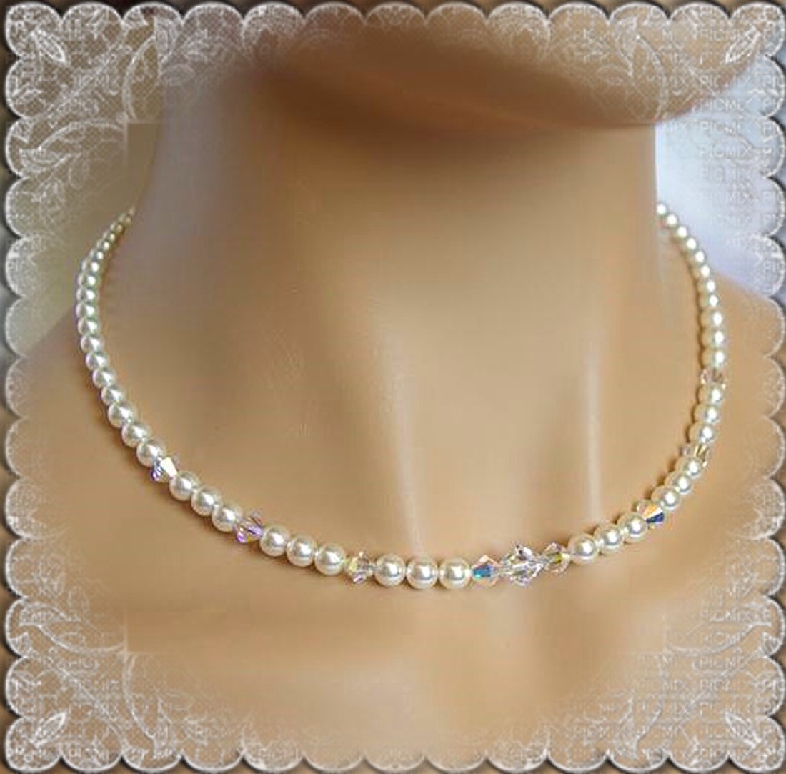 Nunta, colier de mireasa, cristale swarovski SL-ESW03-1 - - Artynos.ro Nunta, colier de mireasa, cristale swarovski SL-ESW03-1 - - Artynos.ro