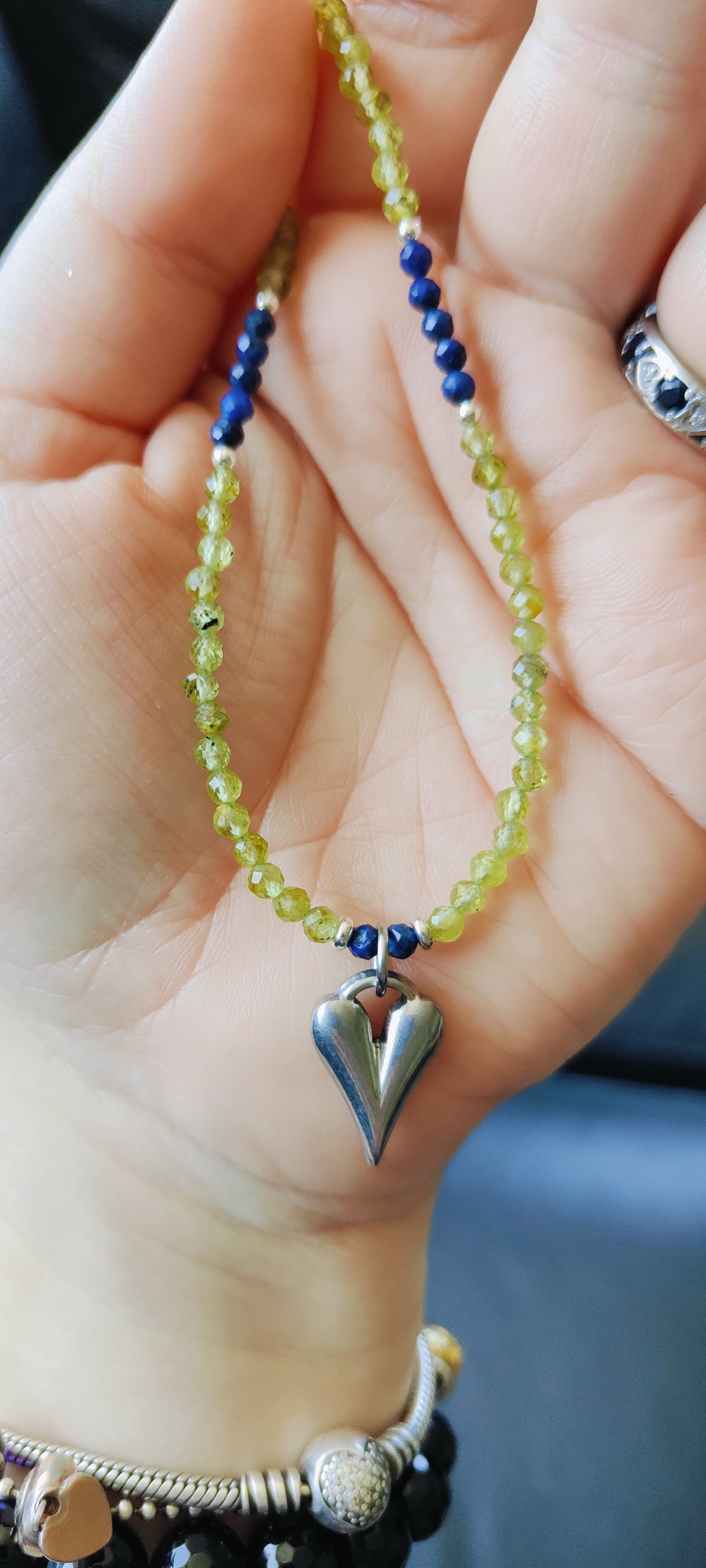 Colier 'Sweet ' cu peridot  - bijuterii - coliere - coliere din mărgele - Artynos.ro