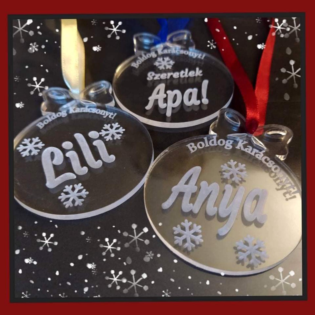 Ornament plexi personalizat pentru pomul de Crăciun! - - Artynos.ro Ornament plexi personalizat pentru pomul de Crăciun! - - Artynos.ro