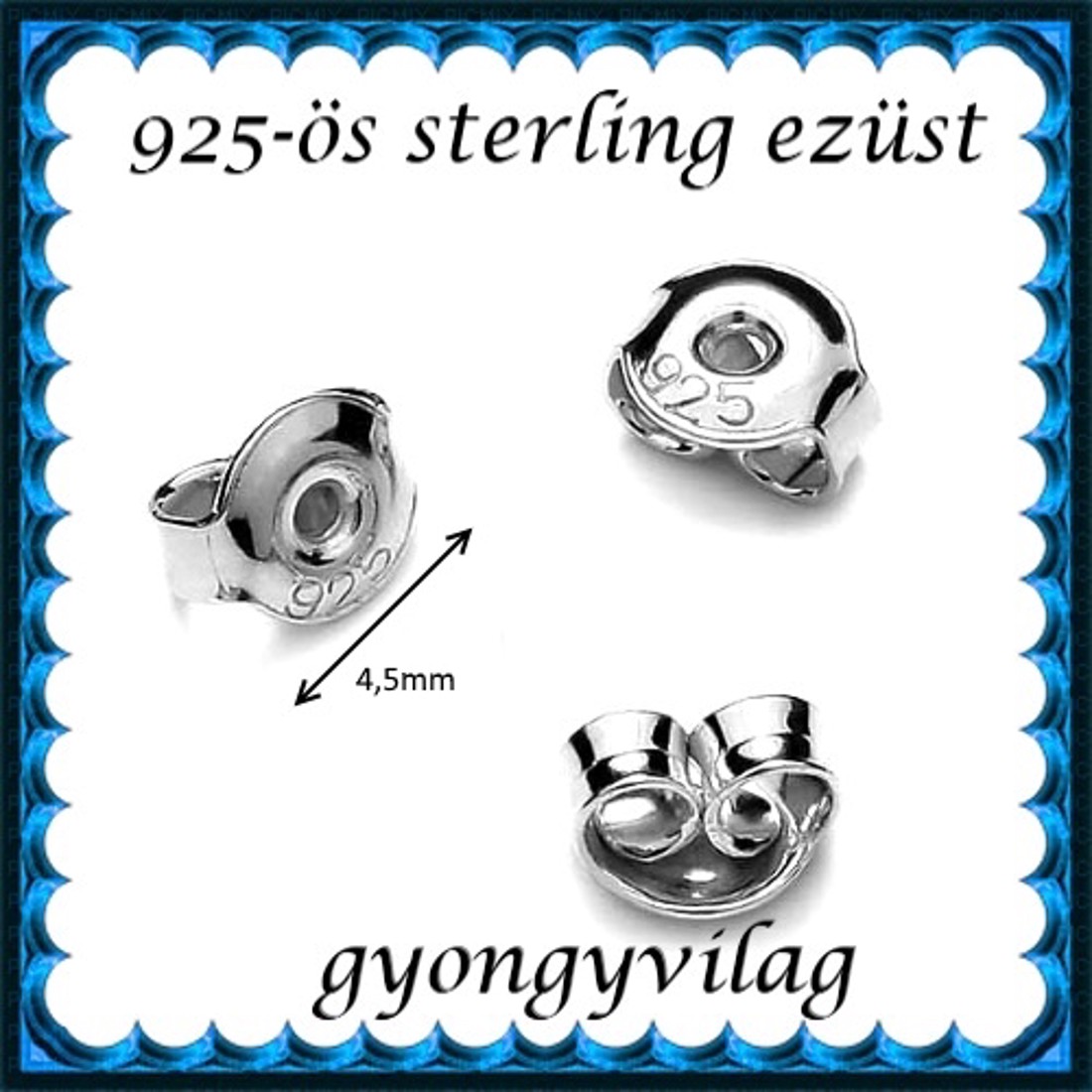 Accesorii pentru bijuterii din argint 925: bază pentru cercei cu dop EFK B 27-4,5e capăt 2 perechi / 4 buc - - Artynos.ro Accesorii pentru bijuterii din argint 925: bază pentru cercei cu dop EFK B 27-4,5e capăt 2 perechi / 4 buc - - Artynos.ro