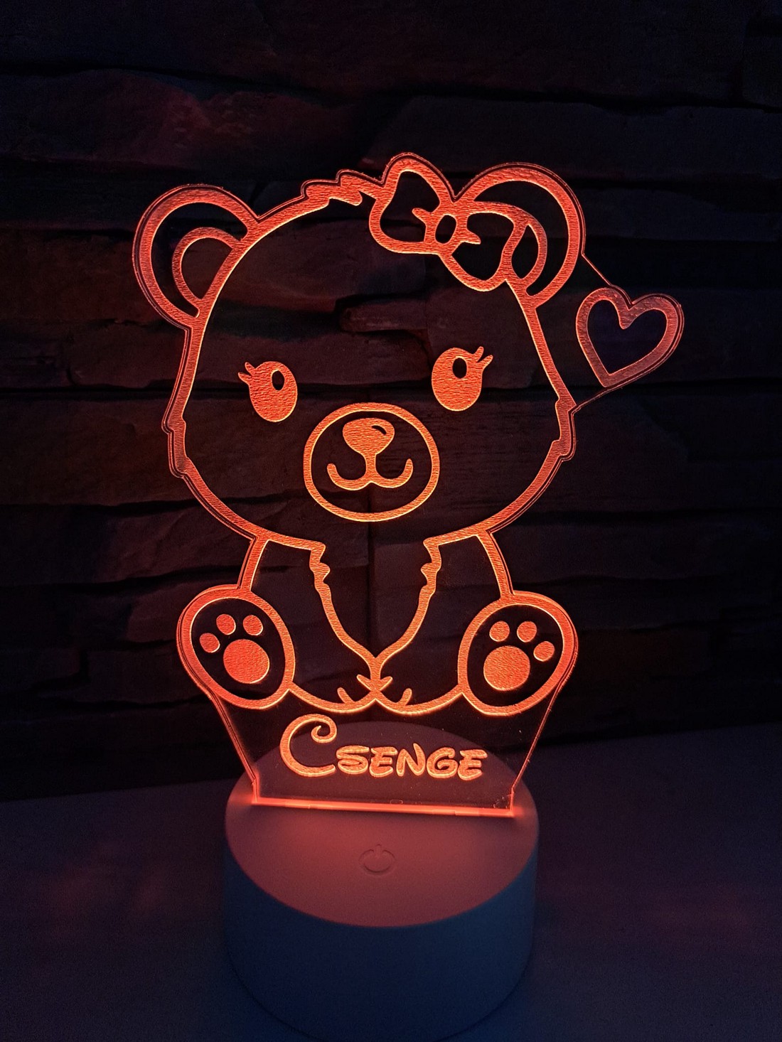 Lampă LED 3D cu nume unic și grafică drăguță - casă & stil de viață - lămpi și corpuri de iluminat - lampă de ambianță - Artynos.ro