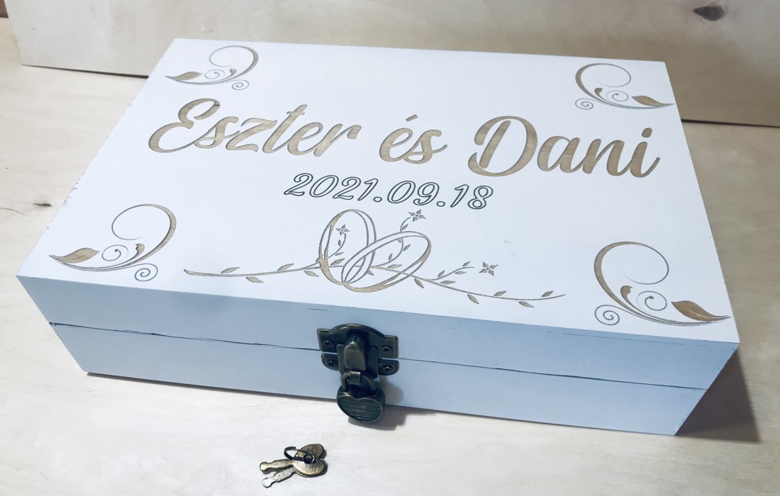 Cutie capsulă de timp pentru nuntă - accesorii nuntă - amintiri și cadouri de nuntă - cadou nuntă - cutie de nuntă - Artynos.ro