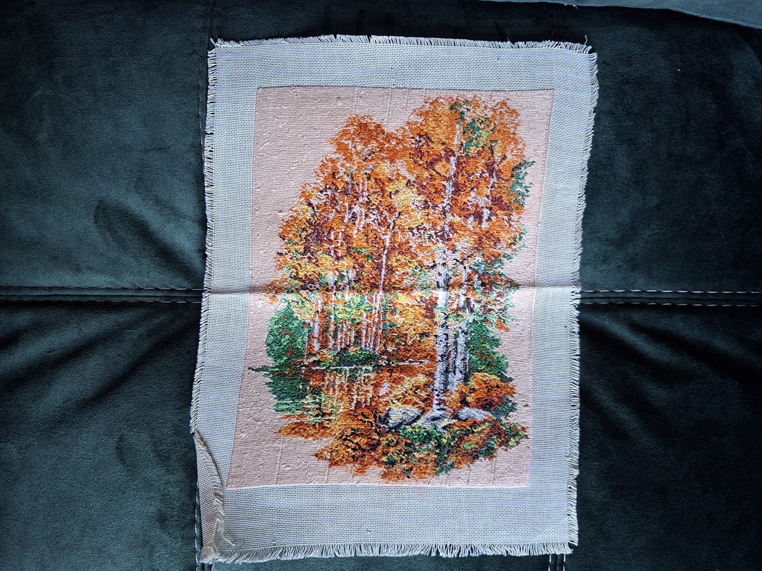 Mesteceni, toamna - arte vizuale și accesorii  - imagini cu broderii - gobelin - Artynos.ro
