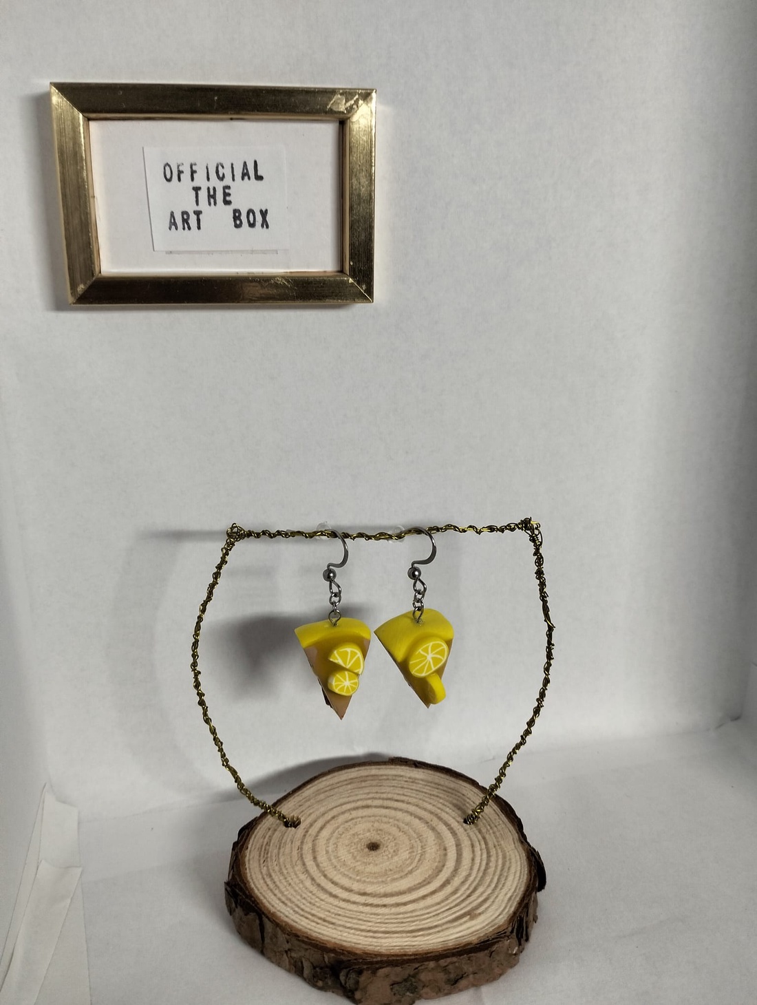 Cercei din Fimo - Tort lamaie. - bijuterii - cercei - Artynos.ro Cercei din Fimo - Tort lamaie. - bijuterii - cercei - Artynos.ro