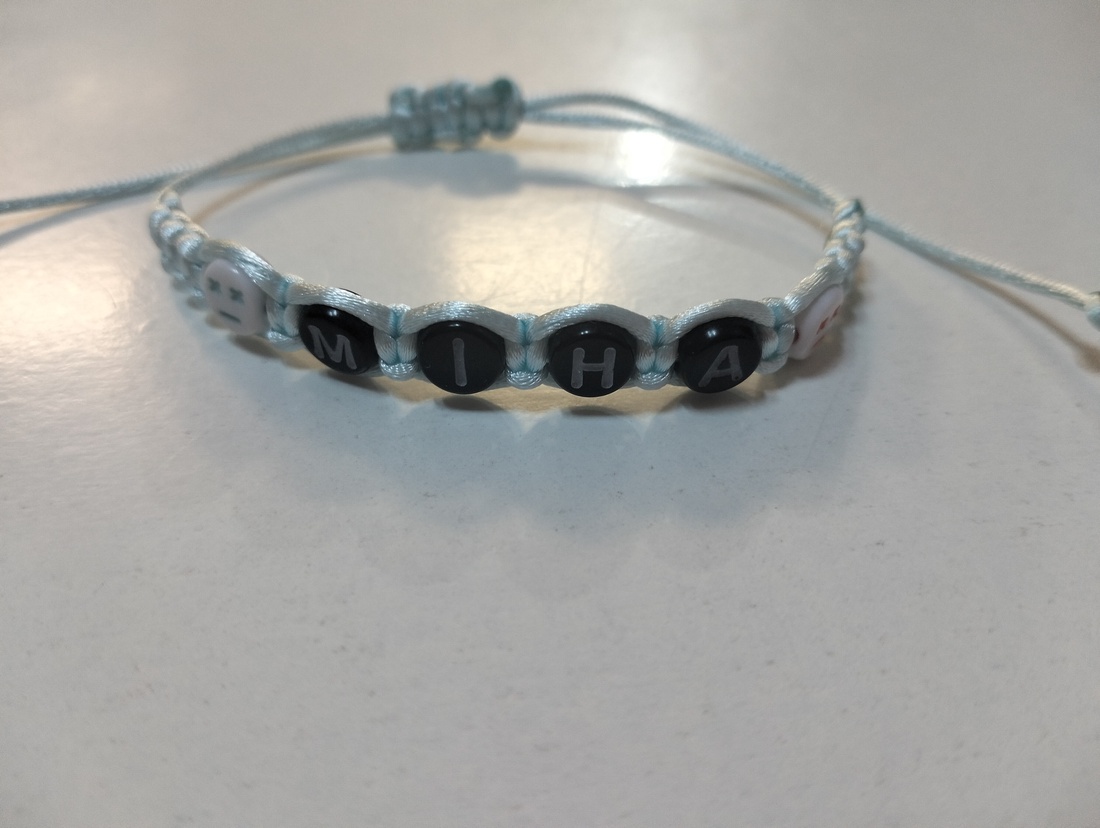 Brățară împletită  - bijuterii - brățări - brățări cu nume - Artynos.ro