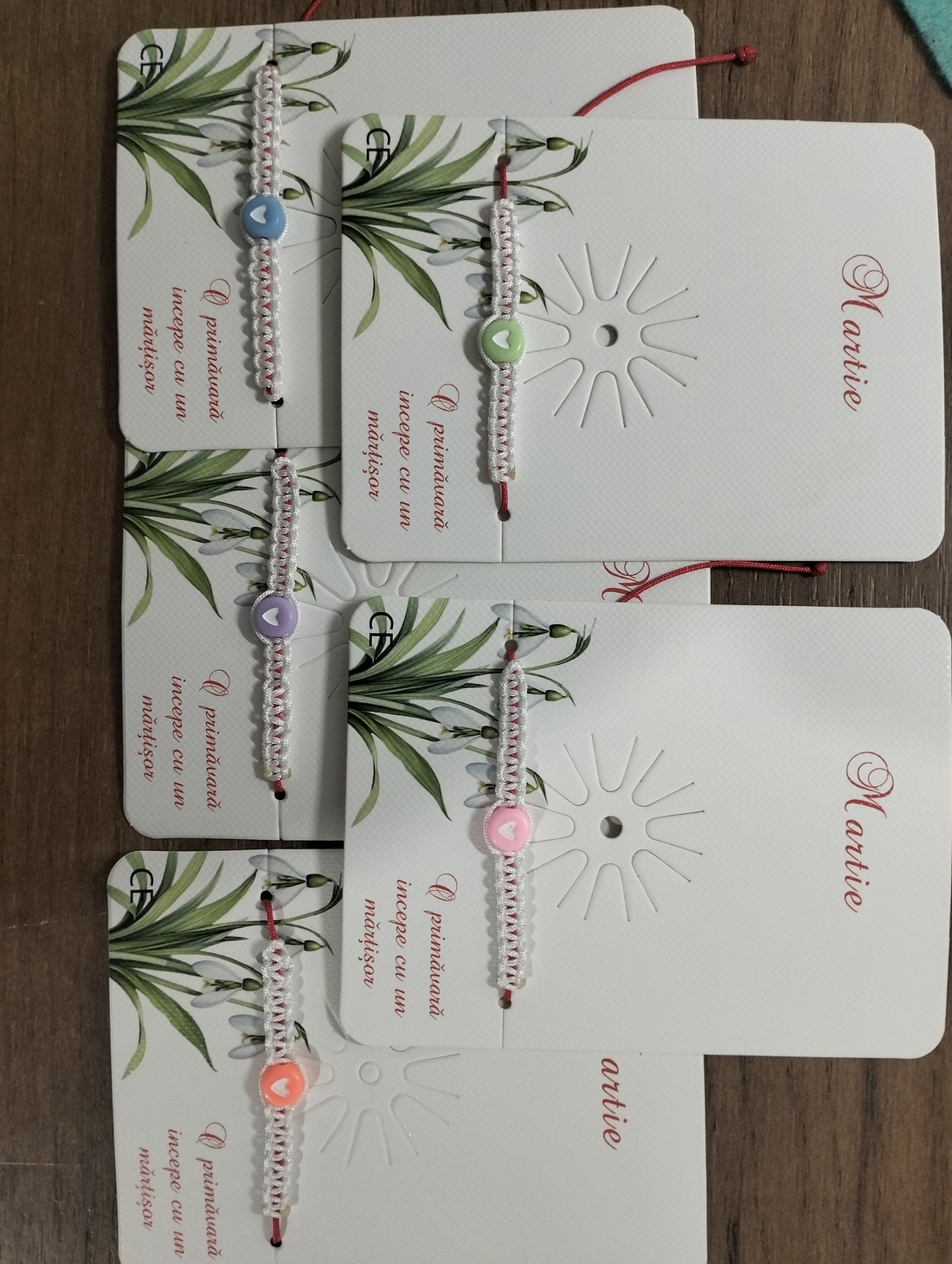 LOT 5 brățări mărțișor  - bijuterii - brățări - brățări din mărgele - Artynos.ro