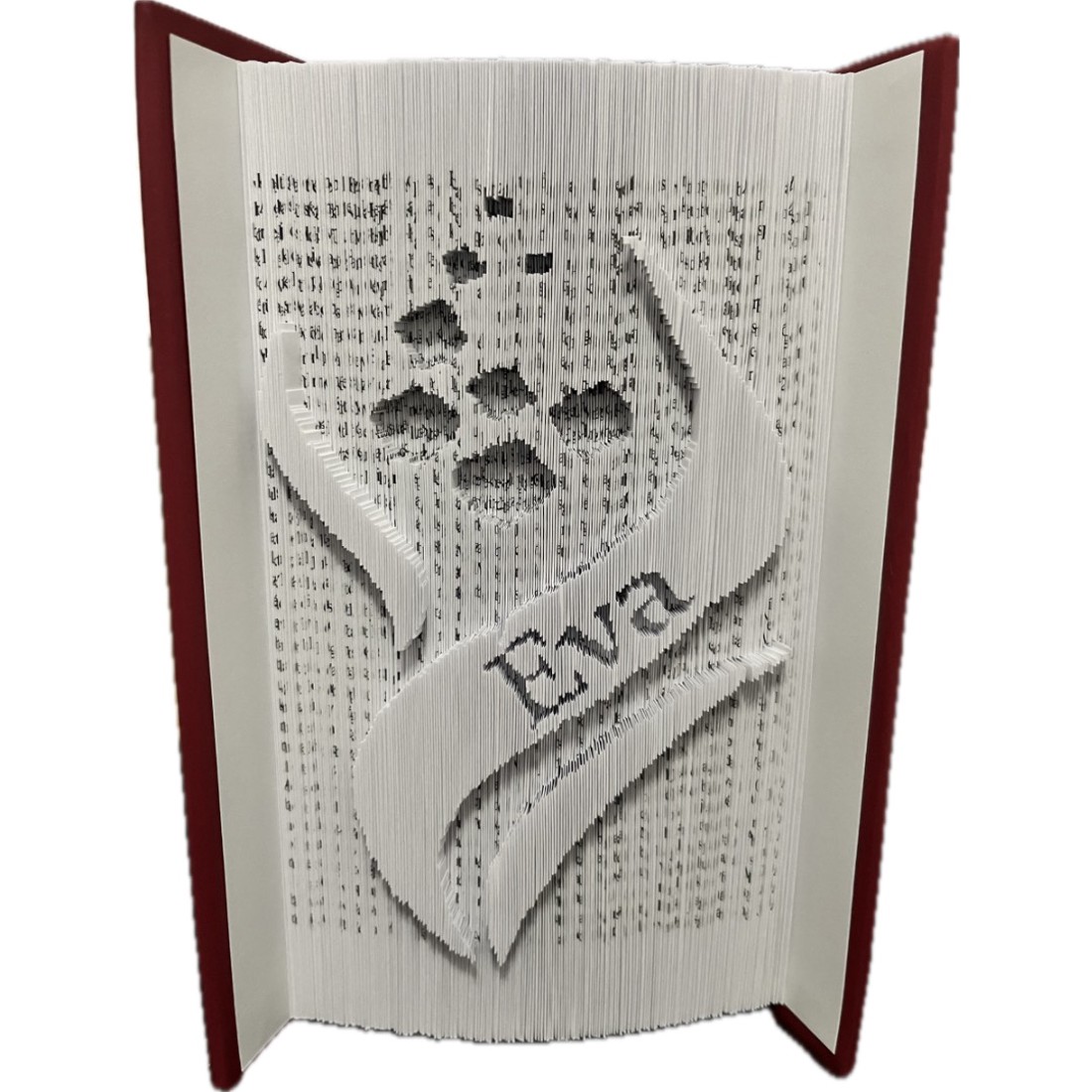 Sculptură nonfigurativă / logo-ul companiei și cartea de nume - casă & stil de viață - accesorii pentru decorat casa - decorațiuni de masă și decorațiuni pentru rafturi  - sculptură de carte, carte pliată - Artynos.ro