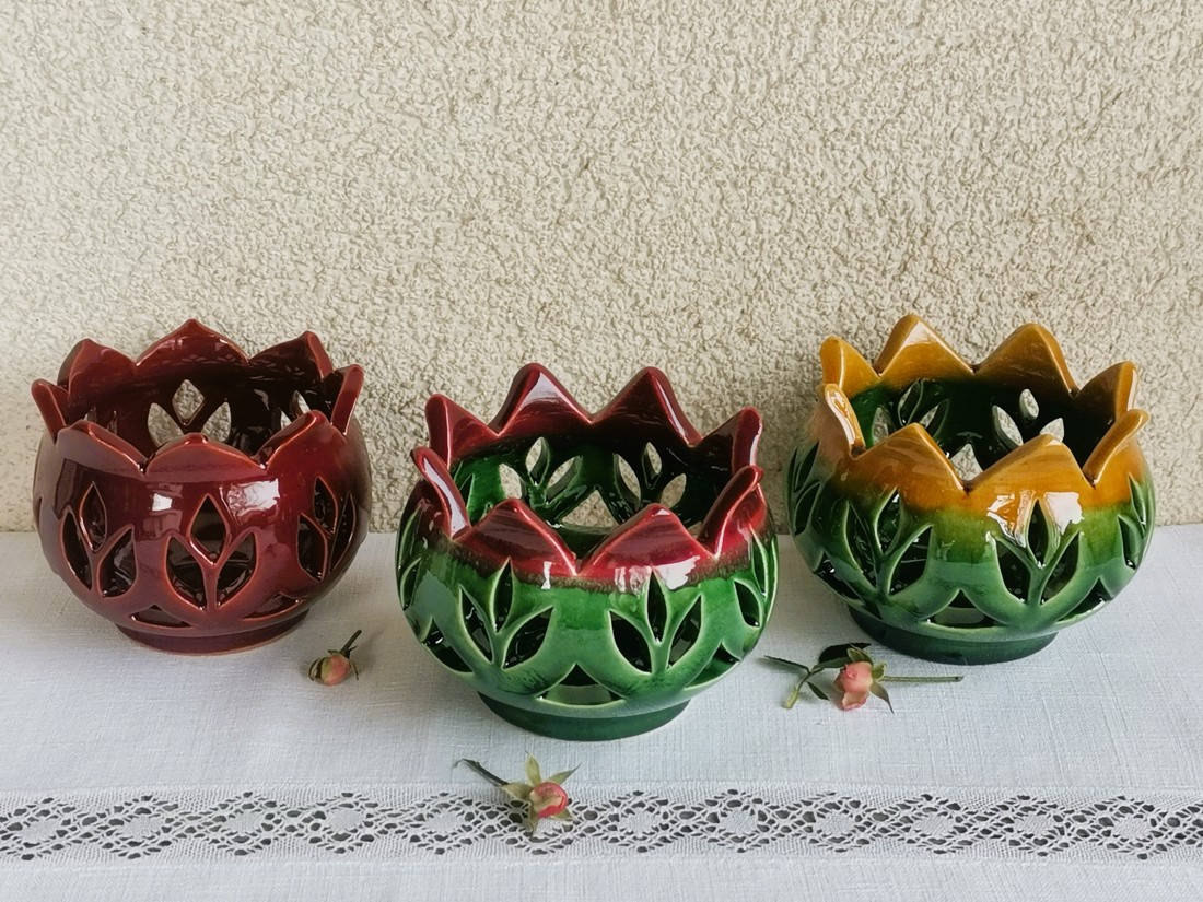 Suport de lumânări Tulip set de 3 - casă & stil de viață - lumânări, parfumuri, arome - lumânări și sfeșnice - Artynos.ro