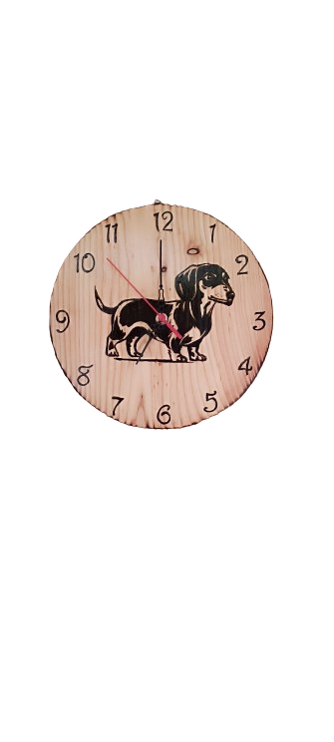 Ceas de perete din lemn cu câine dachshund - - Artynos.ro Ceas de perete din lemn cu câine dachshund - - Artynos.ro