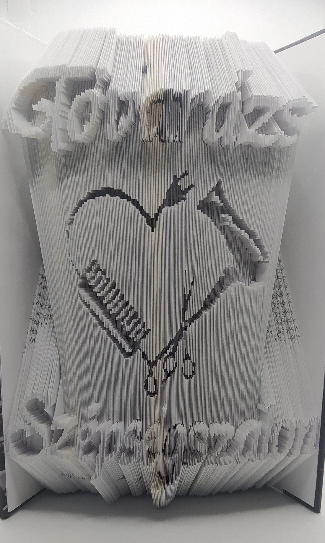 Personalizat - sculptură carte pentru salon de înfrumusețare - casă & stil de viață - accesorii pentru decorat casa - decorațiuni de masă și decorațiuni pentru rafturi  - sculptură de carte, carte pliată - Artynos.ro