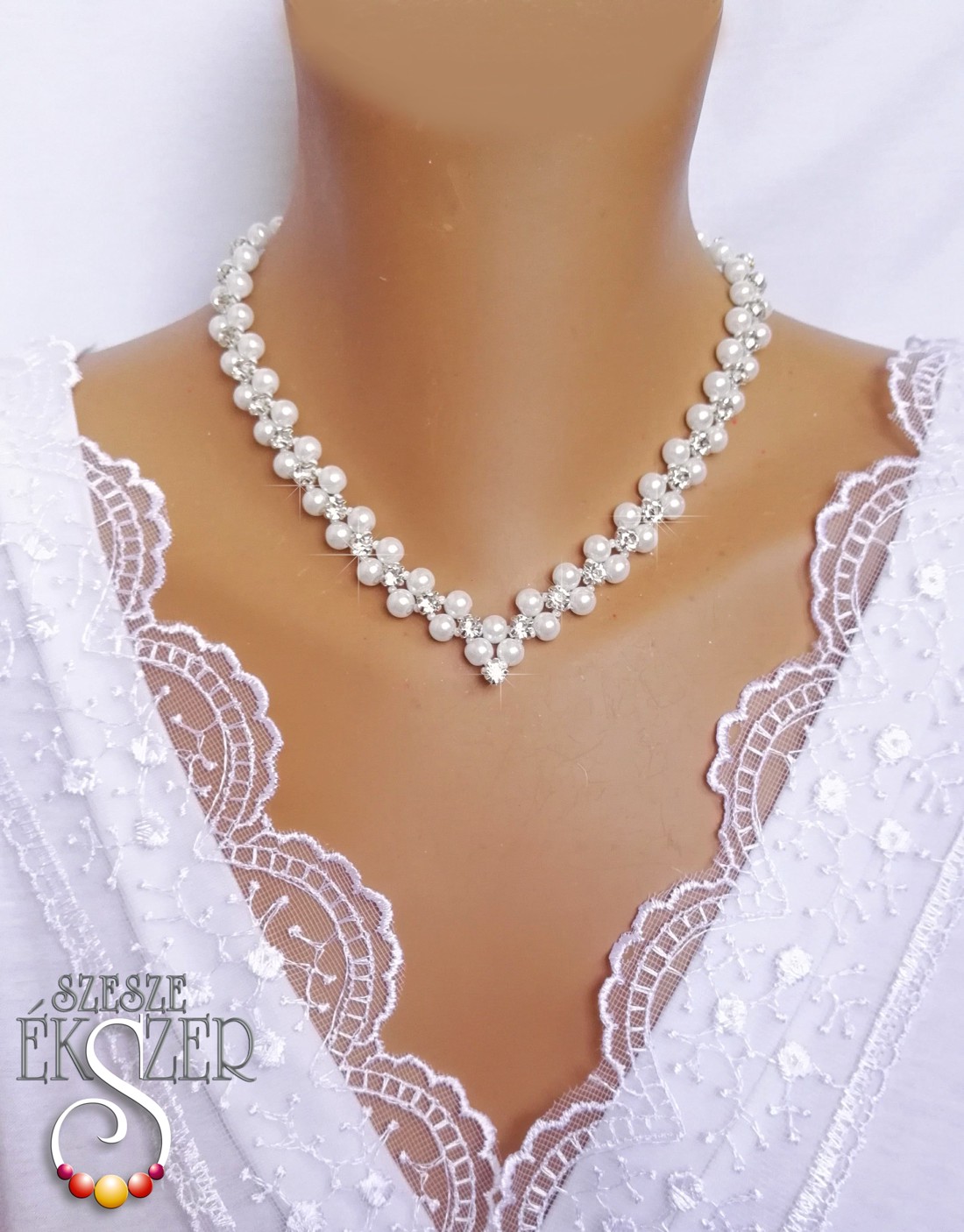 Set de eleganță - accesorii nuntă - bijuterii mireasă - set bijuterii de mireasă - Artynos.ro
