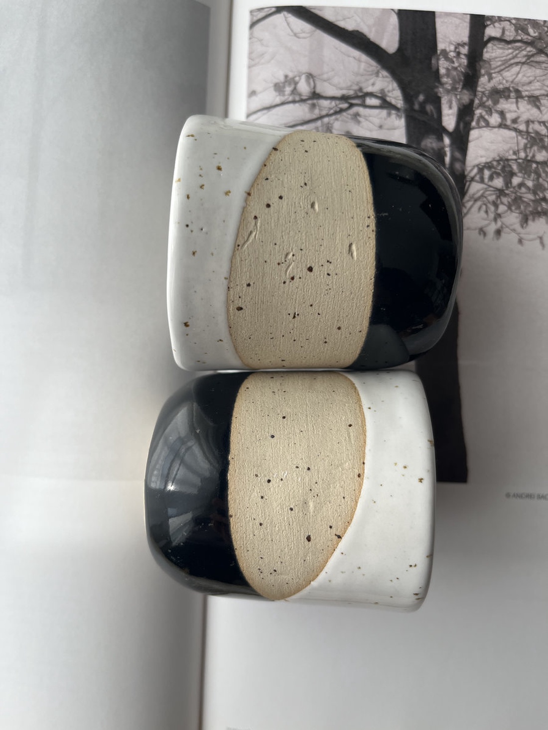 Set cani espresso 100 ml Geo Contrast - casă & stil de viață - echipamente de bucătărie - accesorii de servire - căni - Artynos.ro