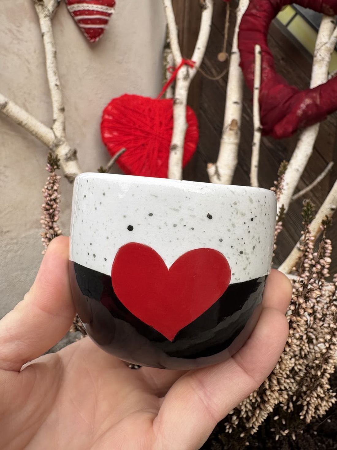 Cana cappuccino 150 ml � Sweet Heart - casă & stil de viață - echipamente de bucătărie - accesorii de servire - căni - Artynos.ro