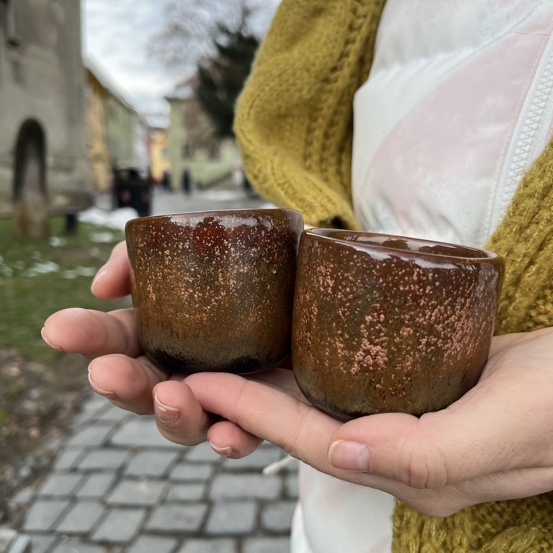 Set canute espresso ceramica 80 ml � Autumn Brew - casă & stil de viață - echipamente de bucătărie - accesorii de servire - căni - Artynos.ro