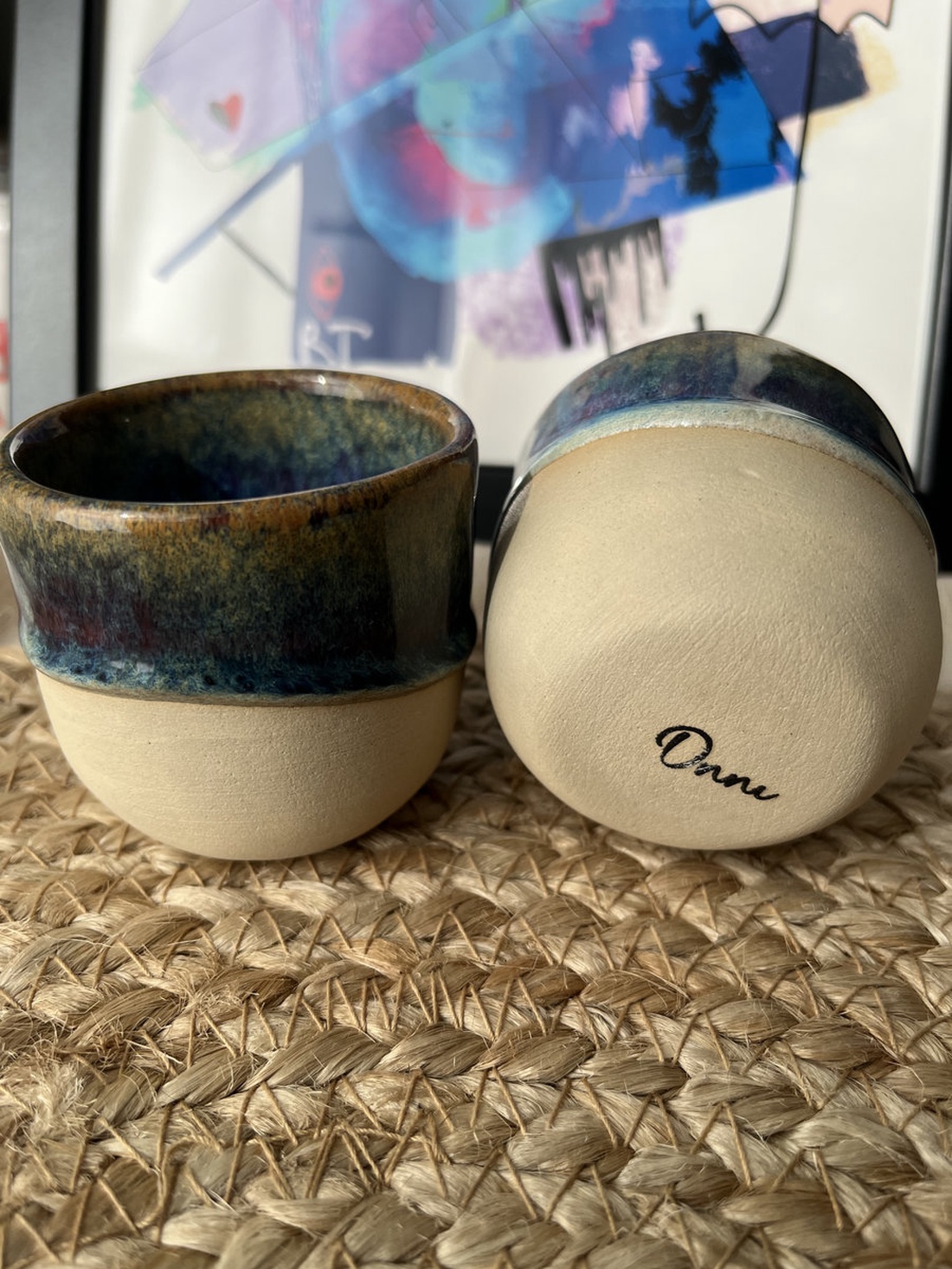 Set 2 cani espresso 80 ml � Amber Stream - casă & stil de viață - echipamente de bucătărie - accesorii de servire - căni - Artynos.ro