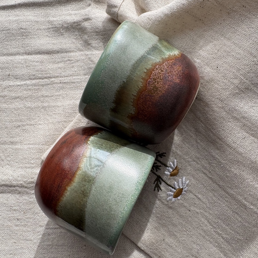 Set 2 cani espresso 80 ml � Quiet Forest - casă & stil de viață - echipamente de bucătărie - accesorii de servire - căni - Artynos.ro