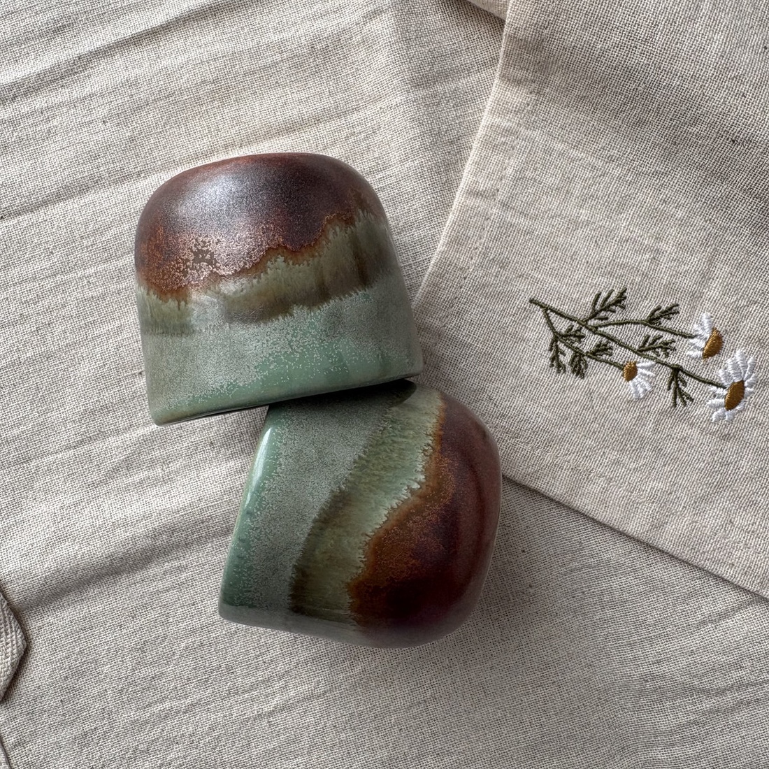 Set 2 cani espresso 80 ml � Quiet Forest - casă & stil de viață - echipamente de bucătărie - accesorii de servire - căni - Artynos.ro