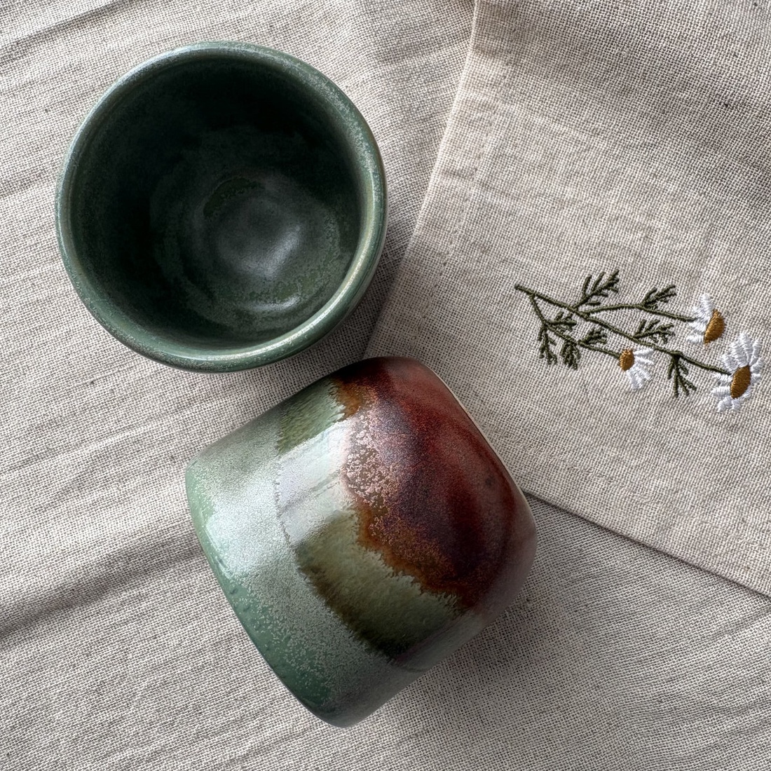 Set 2 cani espresso 80 ml � Quiet Forest - casă & stil de viață - echipamente de bucătărie - accesorii de servire - căni - Artynos.ro