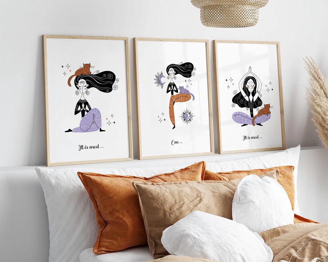Yoga poster, yoga motivational imagine, yoga studio decor de perete -  - Artynos.ro