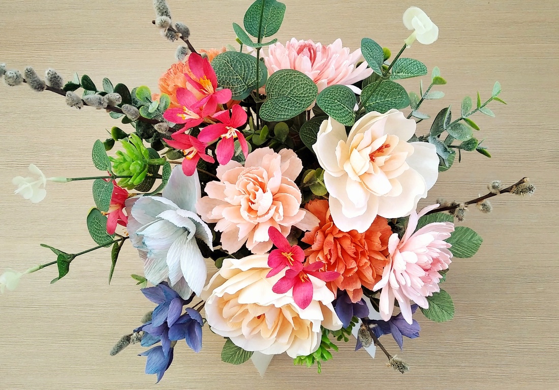 Aranjament cu flori din hartie Freshness - casă & stil de viață - accesorii pentru decorat casa - suport de flori - buchete de flori - Artynos.ro Aranjament cu flori din hartie Freshness - casă & stil de viață - accesorii pentru decorat casa - suport de flori - buchete de flori - Artynos.ro