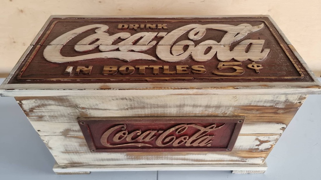  Coca Cola lada din lemn - casă & stil de viață - materiale de depozitare și sortare - ladă depozitare - Artynos.ro