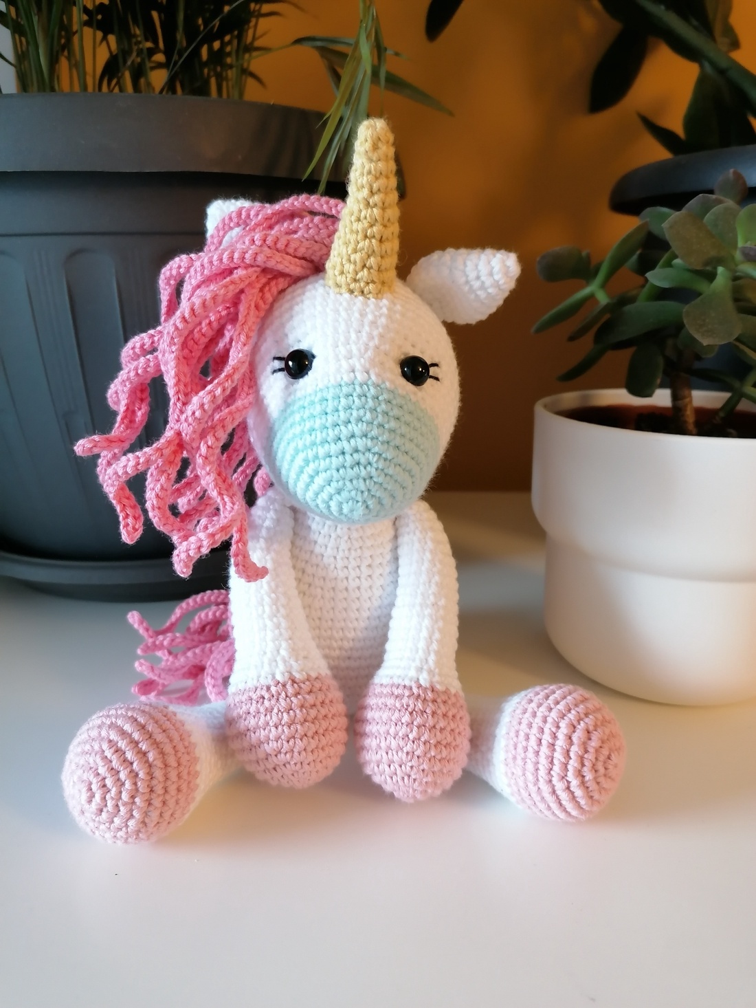 Unicorn crosetat manual - jucării și echipamente pentru copii - plușuri - unicorn - Artynos.ro