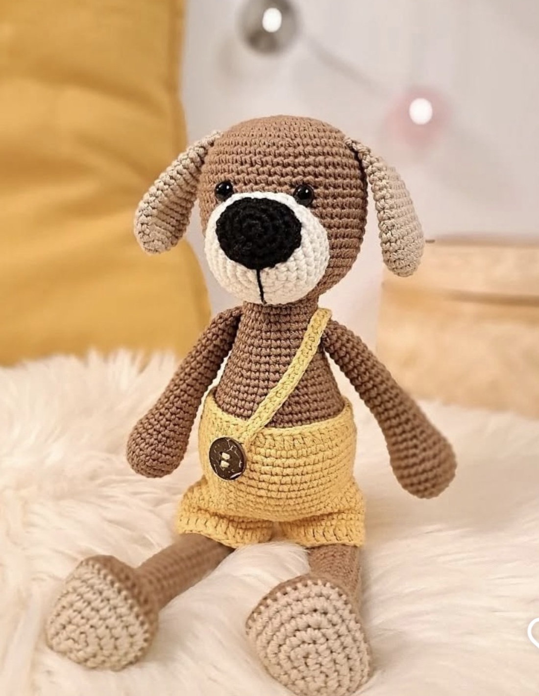 Catel crosetat manual - jucării și echipamente pentru copii - plușuri - câine de pluș - Artynos.ro