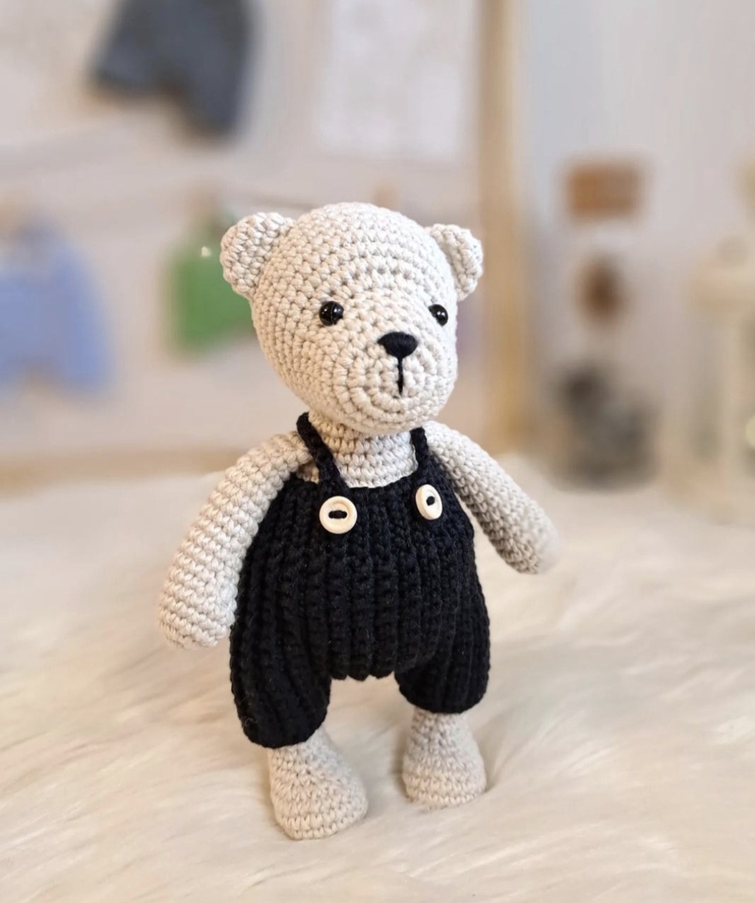 Ursulet crosetat manual - jucării și echipamente pentru copii - plușuri - ursuleț de pluș - Artynos.ro