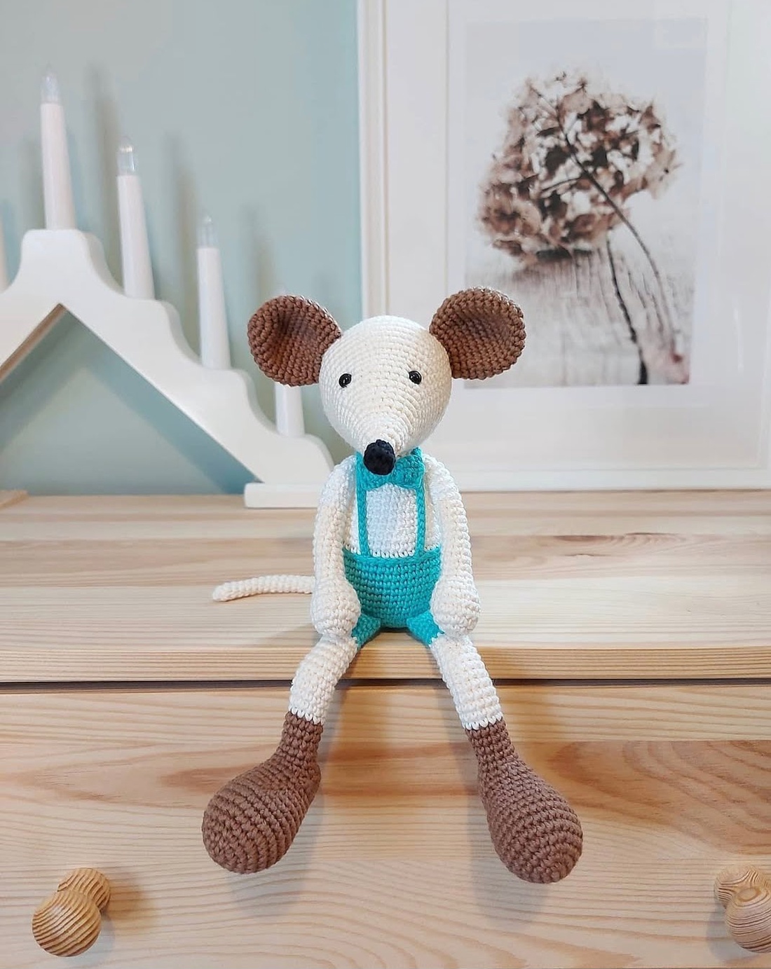 Soricel crosetat manual - jucării și echipamente pentru copii - plușuri - șoarece de pluș - Artynos.ro
