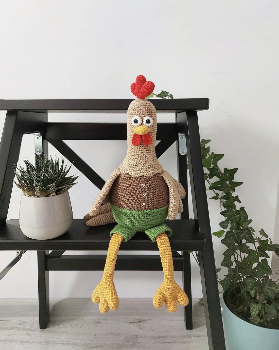 Cocos crosetat manual, 19cm  - jucării și echipamente pentru copii - plușuri - figurine de pluș - Artynos.ro