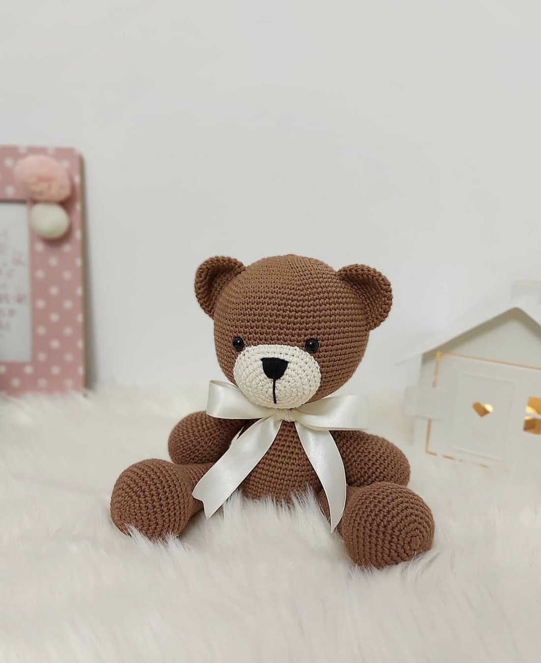 Ursulet crosetat manual - jucării și echipamente pentru copii - plușuri - ursuleț de pluș - Artynos.ro