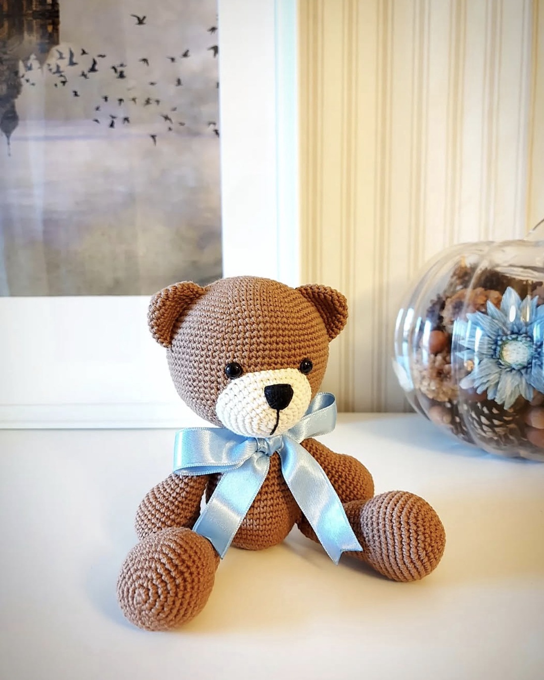 Ursulet crosetat manual - jucării și echipamente pentru copii - plușuri - ursuleț de pluș - Artynos.ro