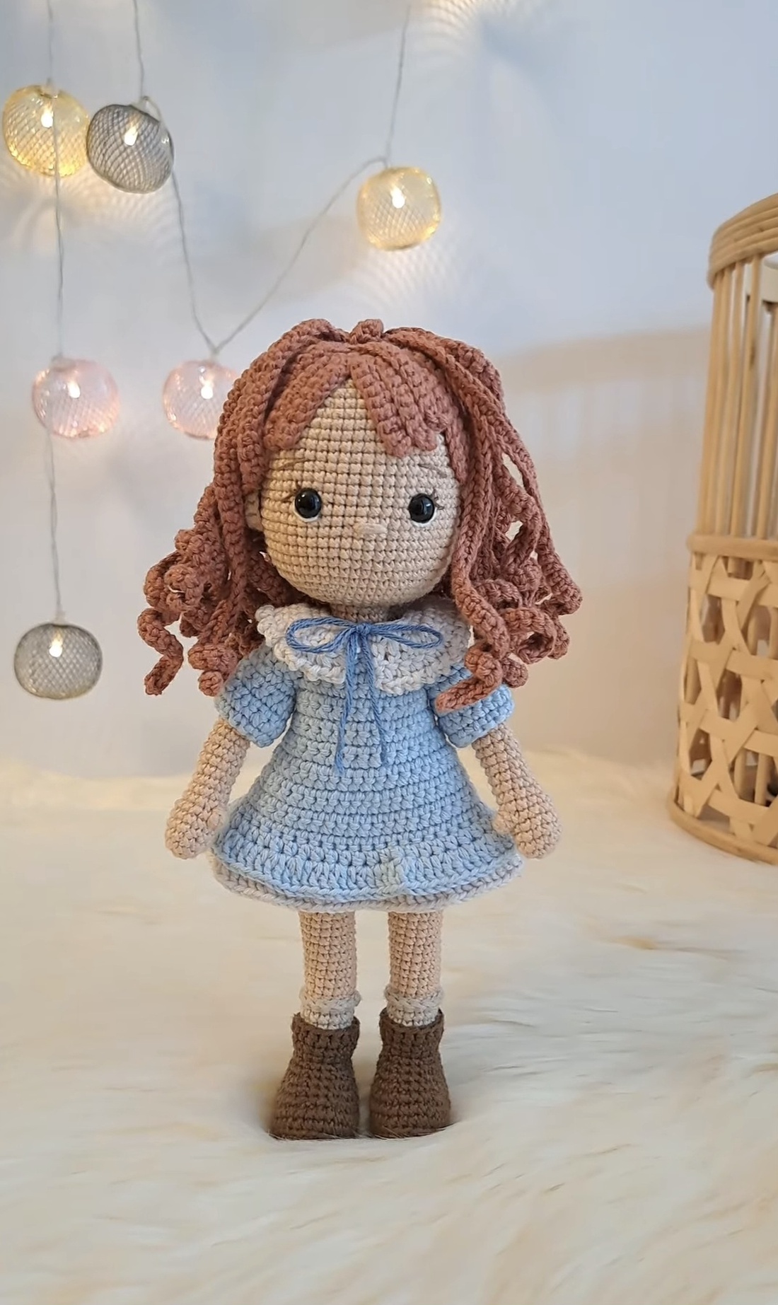 Jinny, papusa crosetata manual  - jucării și echipamente pentru copii - jucării și accesorii pentru copii - păpușă de îmbrăcat - Artynos.ro