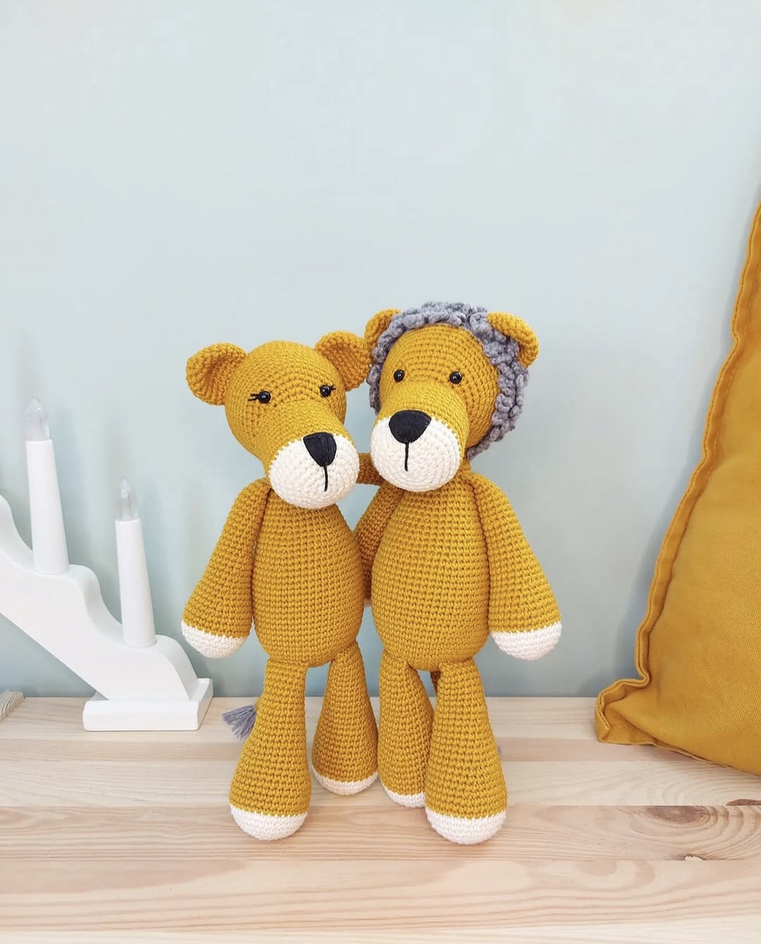 Leu crosetat manual - jucării și echipamente pentru copii - plușuri - figurine de pluș - Artynos.ro