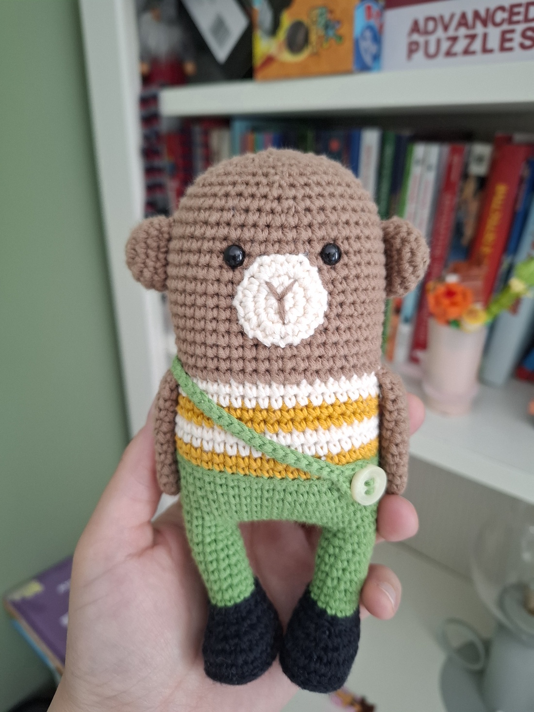 Maimutica crosetata manual - jucării și echipamente pentru copii - plușuri - maimuță de pluș - Artynos.ro