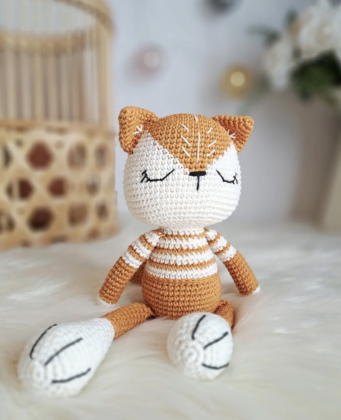 Vulpe crosetata manual  - jucării și echipamente pentru copii - plușuri - vulpe de pluș - Artynos.ro