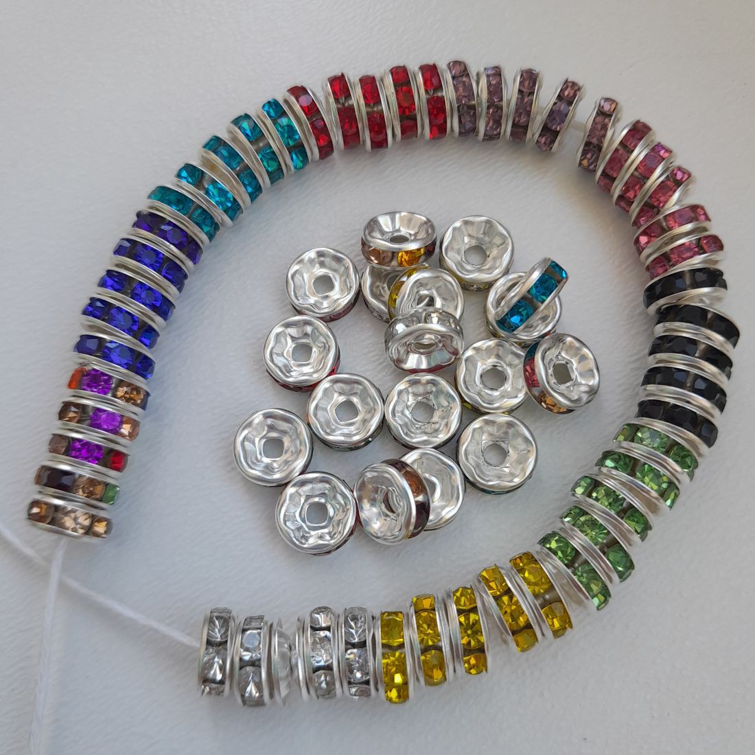 Distanțiere Rondell - 7,5x3mm - 100 buc / pachet - culori mixte - - Artynos.ro Distanțiere Rondell - 7,5x3mm - 100 buc / pachet - culori mixte - - Artynos.ro