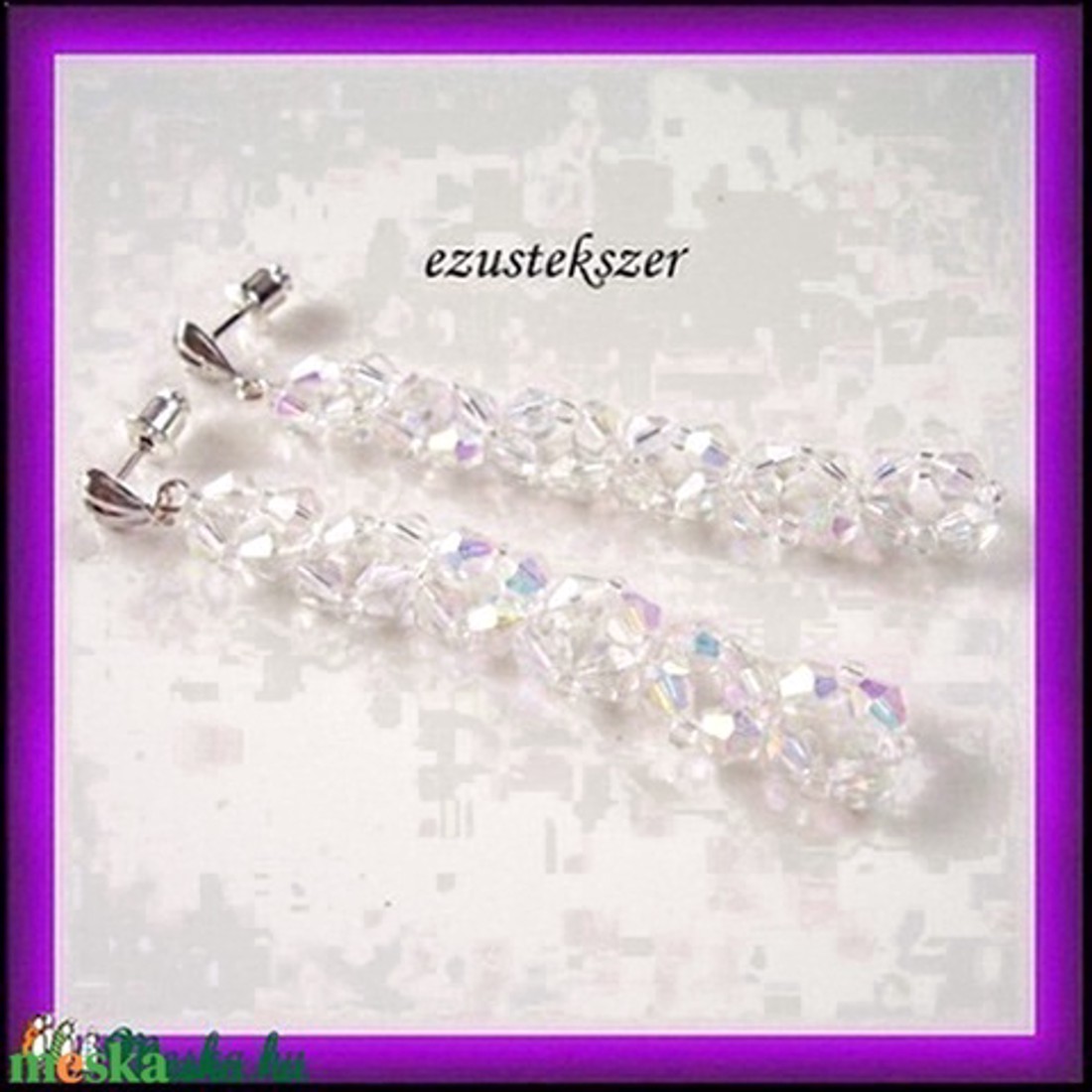 Cercei-bijuterii: cercei dantelați din cristal ceh SSZEB-K05-1f - bijuterii - cercei - cercei agățați - Artynos.ro Cercei-bijuterii: cercei dantelați din cristal ceh SSZEB-K05-1f - bijuterii - cercei - cercei agățați - Artynos.ro