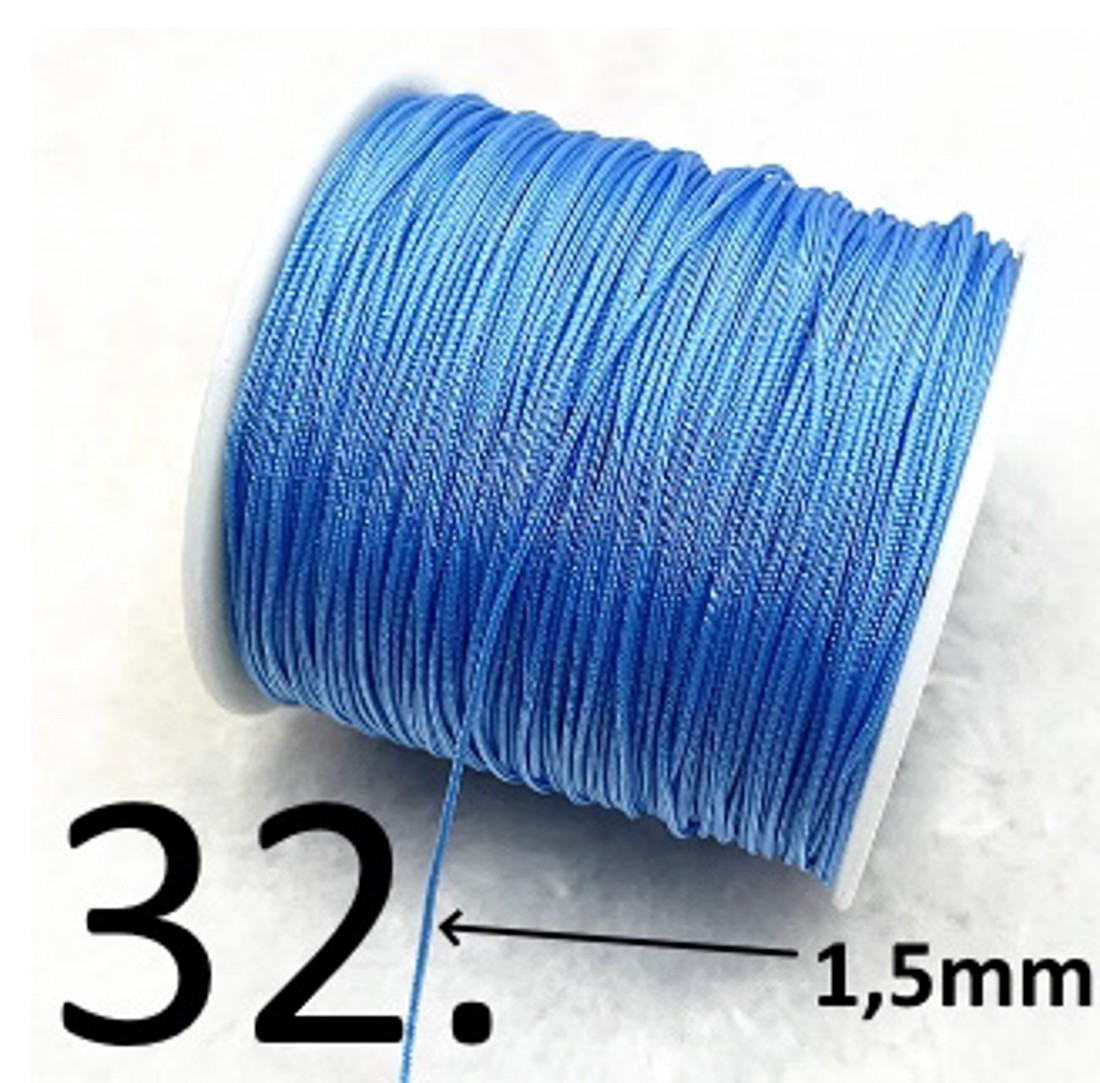 Accesorii pentru bijuterii: cordon macramé FSZ02-1,5 1,5mm în mai multe culori -  - Artynos.ro