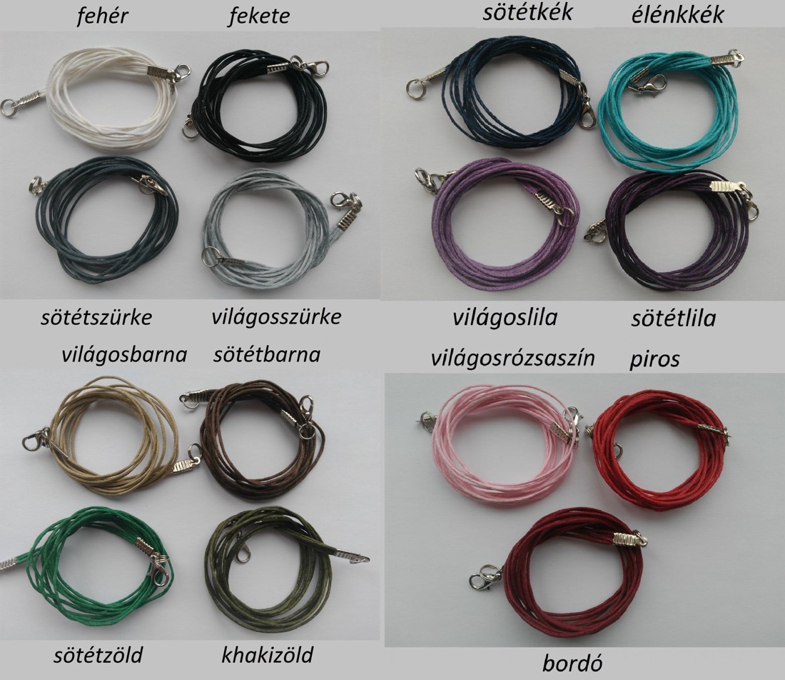 Baza colierului din fibră cerată (10 bucăți / pachet) - culoare mixtă - - Artynos.ro Baza colierului din fibră cerată (10 bucăți / pachet) - culoare mixtă - - Artynos.ro