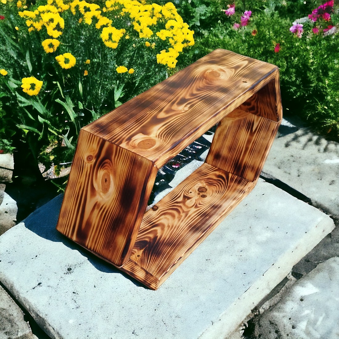 Raft hexagonal mare ars - casă & stil de viață - mobilier artizanal - rafturi  - Artynos.ro