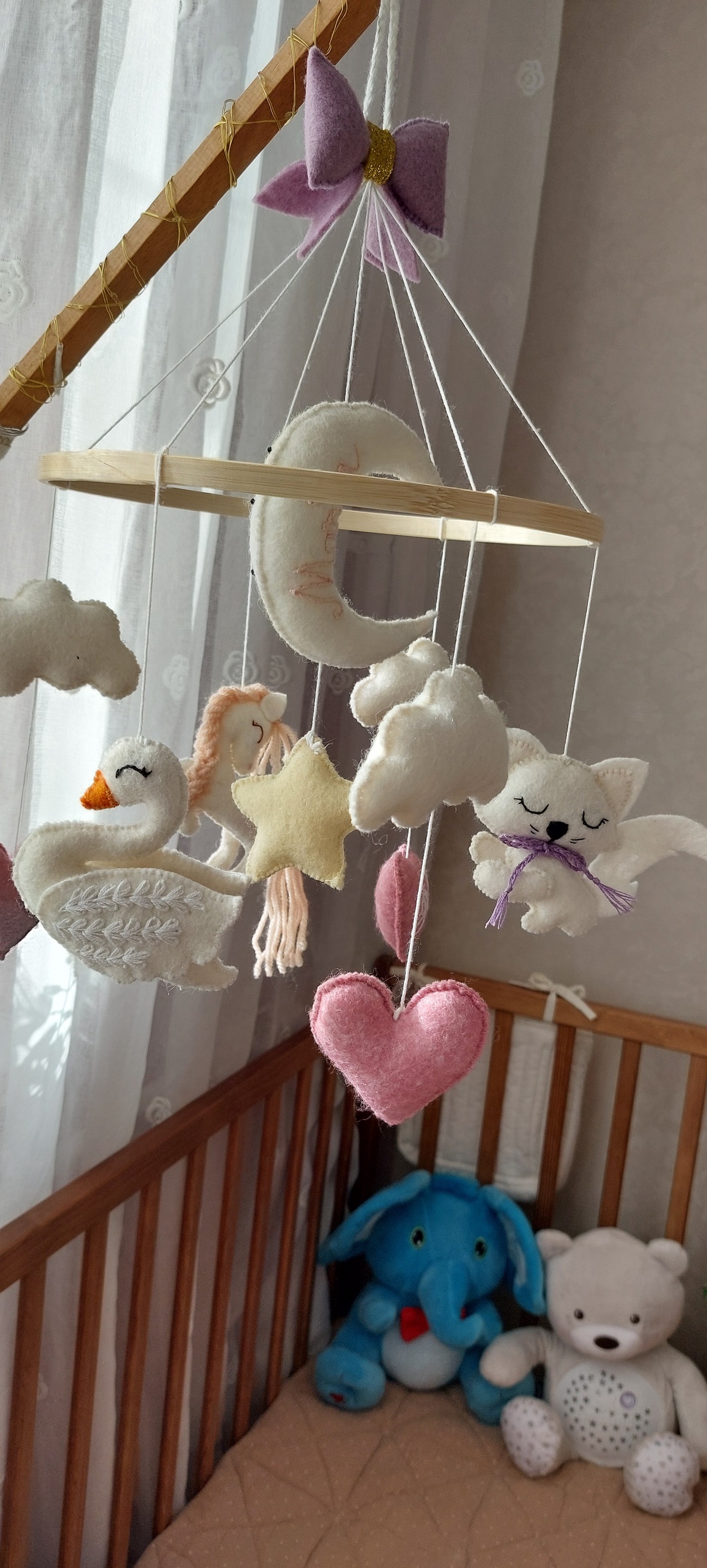 Carusel bebelusi Little wonders Carusel mobil Carusel handmade - casă & stil de viață - echipament pentru camera copiilor - decorațiuni pentru camera copilului - Artynos.ro
