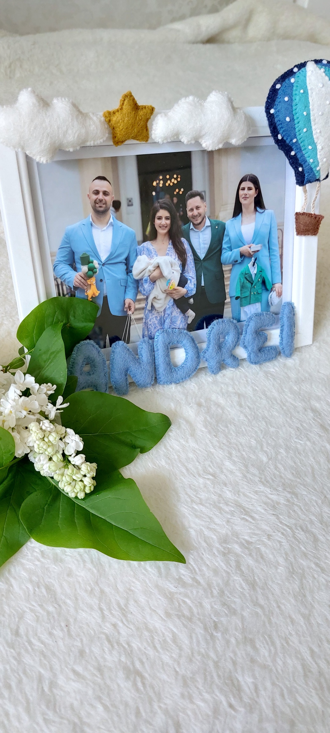 Rama foto personalizata pentru copii Hot Air Balloon - casă & stil de viață - echipament pentru camera copiilor - tablouri de cameră pentru copii - Artynos.ro